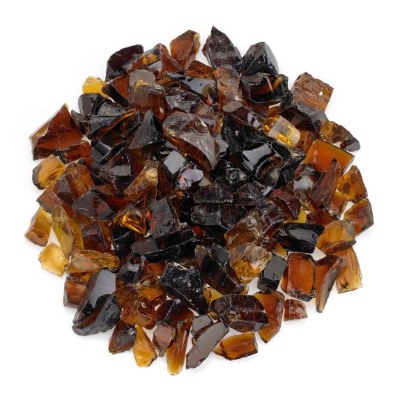 American Fireglass Auburn Medium Fire Pit Glass 10lbs Jar - CG-AUBURN-M-10-J