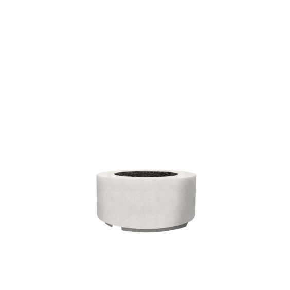 Prism Hardscapes Cilindro Fire Pit - Ultra White - Natural Gas - PH-706-5NG