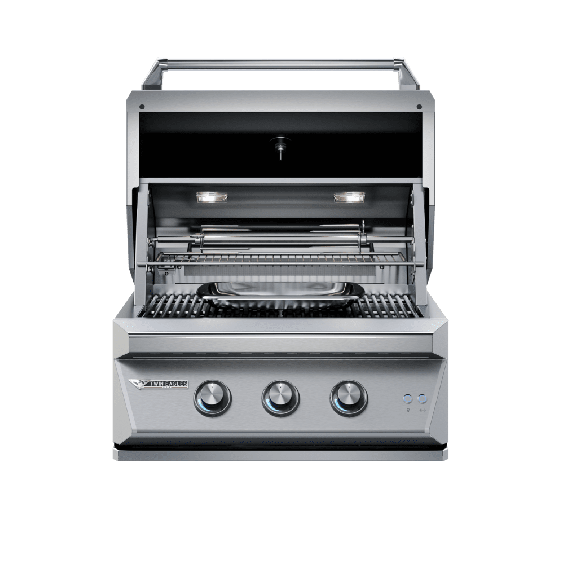 Twin Eagles 30-Inch 2-Burner Built-In Gas Grill with Sear Zone & Infrared Rotisserie Burner - Natural Gas - TEBQ30RS-CN