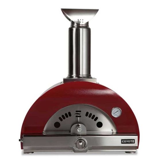 Coyote 30-Inch Hybrid Natural Gas Pizza Oven in Red - C1PZ30HRNG
