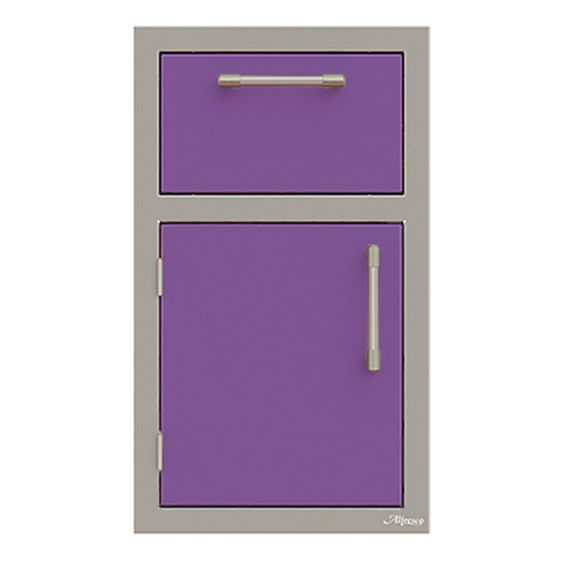 Alfresco Paper Towel Holder Drawer and Door Combo - Left Door - Blue Lilac-Gloss - AXE-DTH-L-S4005