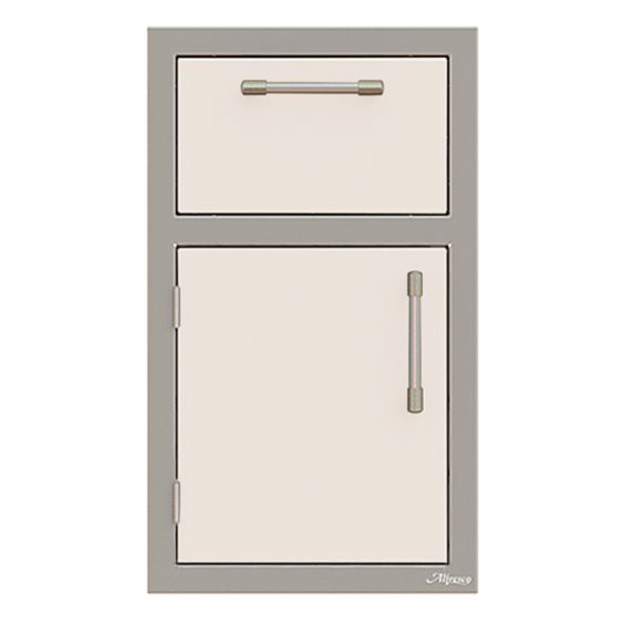 Alfresco Paper Towel Holder Drawer and Door Combo - Left Door - Signal White-Gloss - AXE-DTH-L-S9003