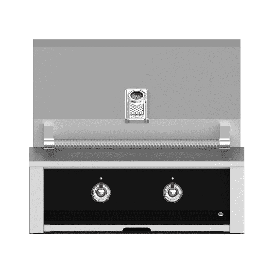 Hestan 30" Built-In Grill with U-Burner-Stealth-Black-Natural Gas