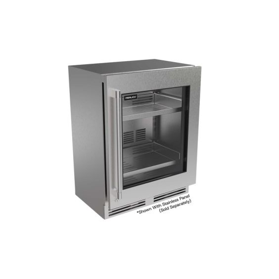 Perlick G5 24" Luxe Shallow ADA Refrigerator With Glass Door - G5RE24GD