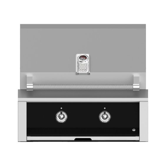 Hestan 30" Built-In Grill with Sear and U-Burner-Stealth-Black-Natural Gas