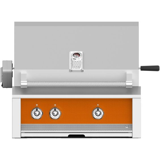 Hestan 30" Built-In Grill with Sear, Rotisserie and U-Burner-Citra-Orange-Propane