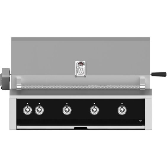 Hestan 42" Built-In Grill with Sear, Rotisserie and U-Burner-Stealth-Black-Propane