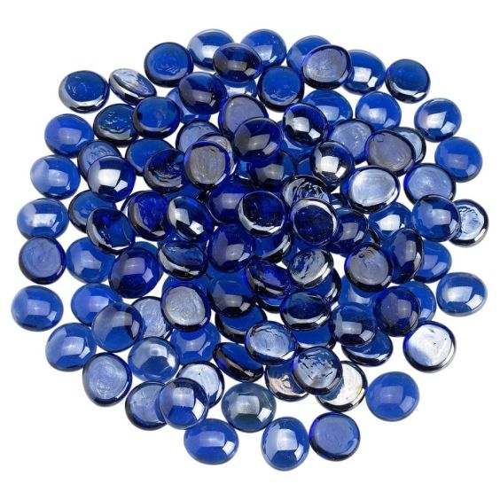 American Fireglass Royal Blue Luster Fire Beads 10 lbs Jar - FB-ROYLST-10-J