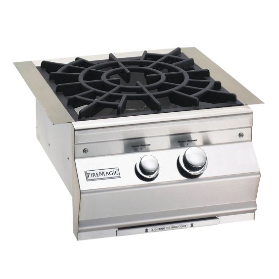 Fire Magic Aurora Power Burner with Porcelain Cast Iron Grid