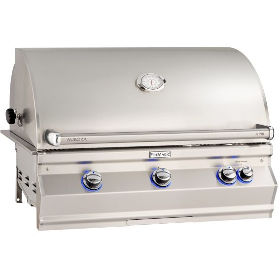 Fire Magic Aurora A790I 36-Inch Built-In Natural Gas Grill One Infrared Burner &amp; Analog Thermometer - A790i-7LAN
