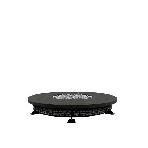 Prism Hardscapes Fuego 89" Ebony Color NG Fire Table - PH-FUEGO8FTD-2