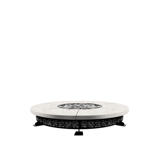 Prism Hardscapes Fuego 89" Natural White NG Fire Table - PH-FUEGO8FTD-5