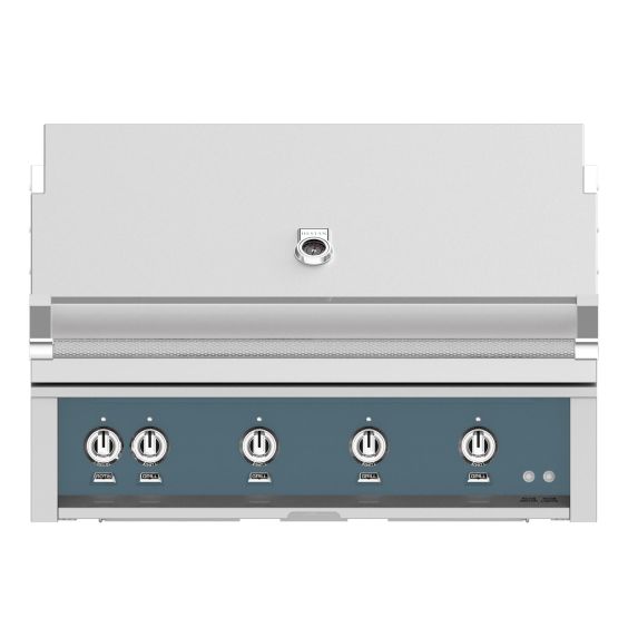 Hestan Matador 42" Built-in Grill with Trellis, Sear, and Rotisserie-Gray-Propane