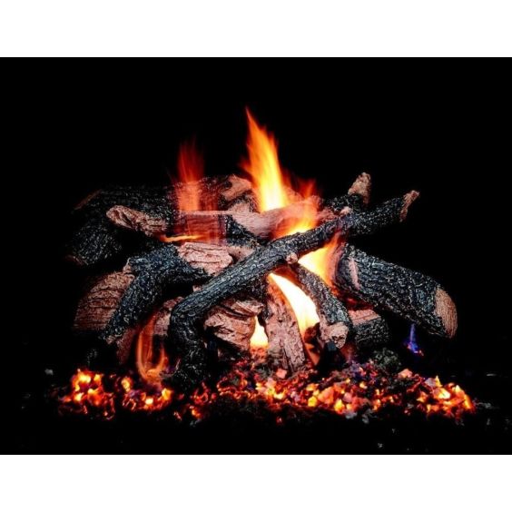 Golden Blount Texas Hickory Logs w/ Burner - Natural Gas