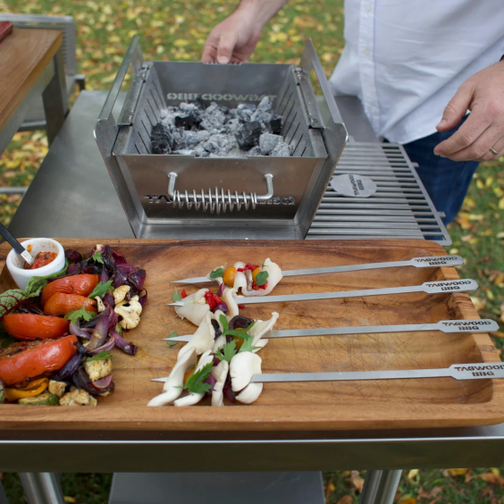 Tagwood BBQ Set of 2 Stainless Steel Skewers - BBQ89SS