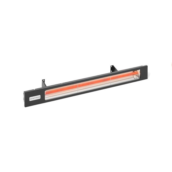 Infratech Slimline Series 29 1/2-Inch 1600W Single Element Electric Infrared Patio Heater - 240V - Matte Black / Shadow - SL1624BL