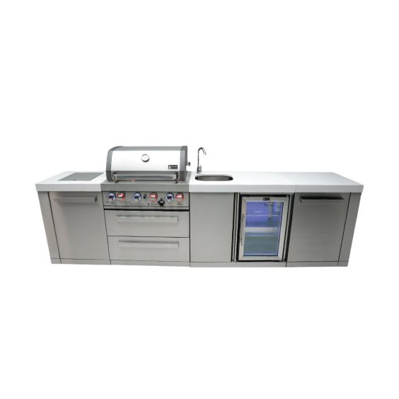 Mont Alpi 4-Burner Island with a Beverage Center - MAi400-BEV