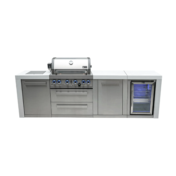 Mont Alpi 400 XL Deluxe Island with Fridge Cabinet - MAI400-DFCXL