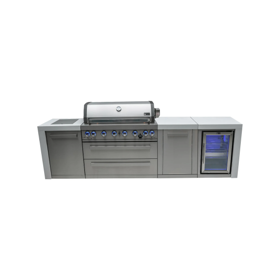 Mont Alpi 805 XL Deluxe Island with Fridge Cabinet - MAI805-DFCXL