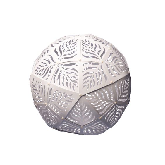 Flowerhouse 18in GlowTheory Light - Palm White Solar - 18L-PMWHS