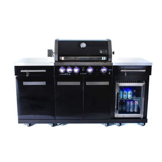 Mont Alpi 957 Grill Island w/ Compact Refrigerator - MA-957FC