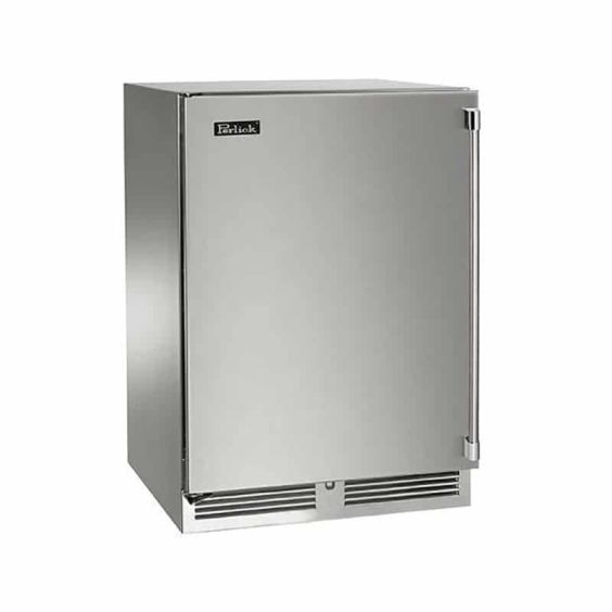Perlick Signature Series 24-Inch Left-Hinge Outdoor Undercounter Single Zone Wine Reserve - Panel Ready Solid Door - HP24WO-4-2L