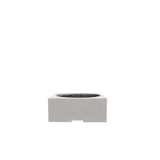 Prism Hardscapes Piazza Fire Pit -Ultra White - Natural Gas - PH-705-5NG