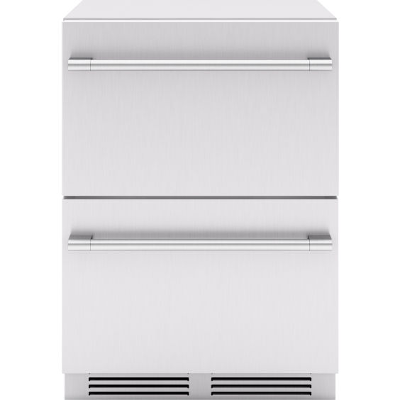 Zephyr Presrv 24" Outdoor Dual Zone Refrigerator Drawers - PRRD24C2AS-ODSS