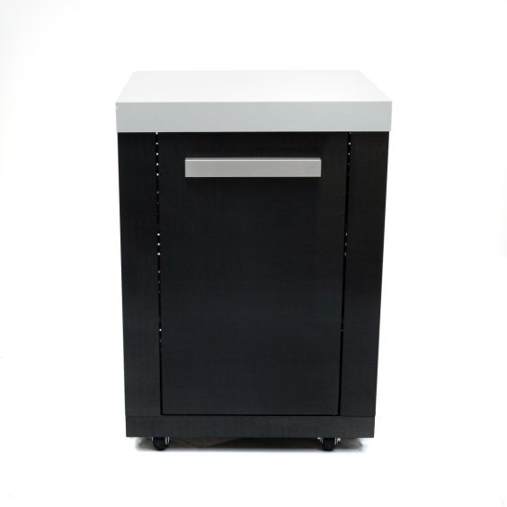 Mont Alpi Black Stainless Steel Extra Storage Cabinet Module - MA-EXC-BSS