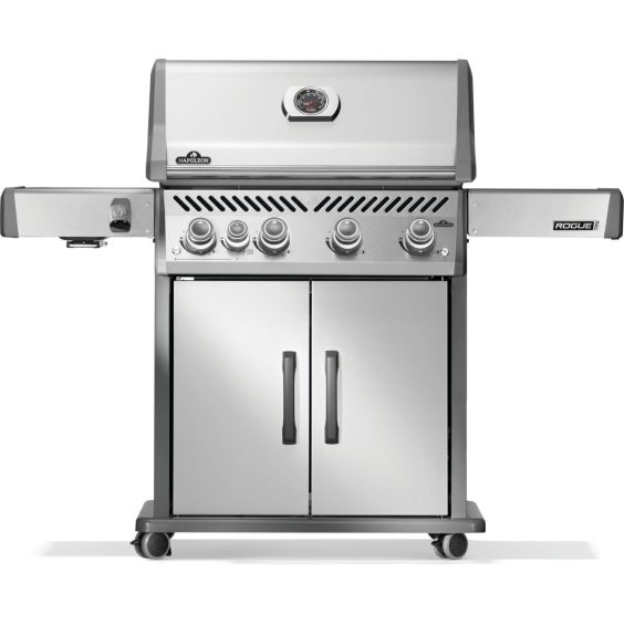 Napoleon Rogue PRO 525 Propane Gas Grill w/ Infrared Side Burner - Stainless Steel - RP525SIBPSS-2