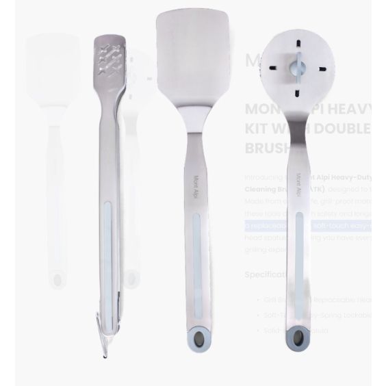 Mont Alpi Heavy Duty 3PC Tool Kit w/ Double Cleaning Brush - MATK