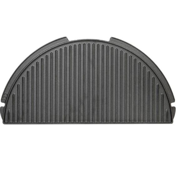 Big Green Egg Half Moon Cast Iron Plancha Griddle for 2XL, XL and Large EGGs - 122988
