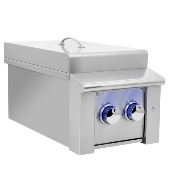 American Made Grills Alturi Built-In Double Side Burner - Liquid Propane - ALTSB2-LP