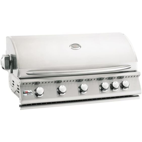 Summerset Sizzler 40-Inch 5-Burner Built-In Propane Gas Grill With Rear Infrared Burner - SIZ40-LP