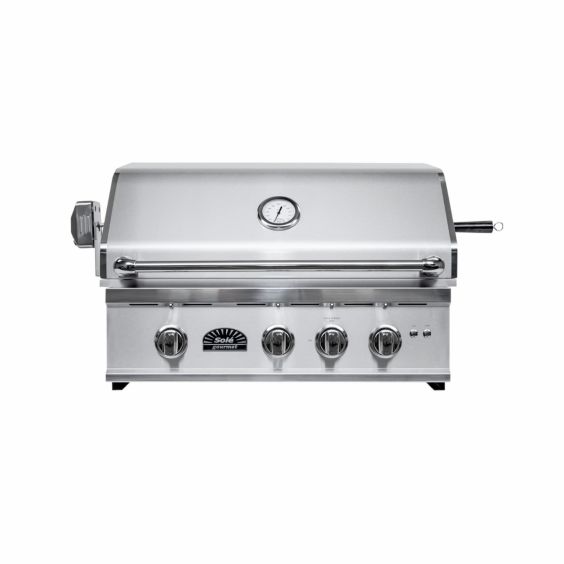 Solé Gourmet TR Series 32-Inch 3-Burner Built-In Propane Gas Grill with Rotisserie and LED Lights - SO321BQRTRLLP