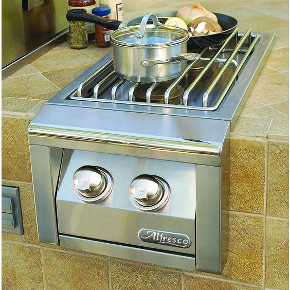 Alfresco 14" Built-In Dual Side Burner