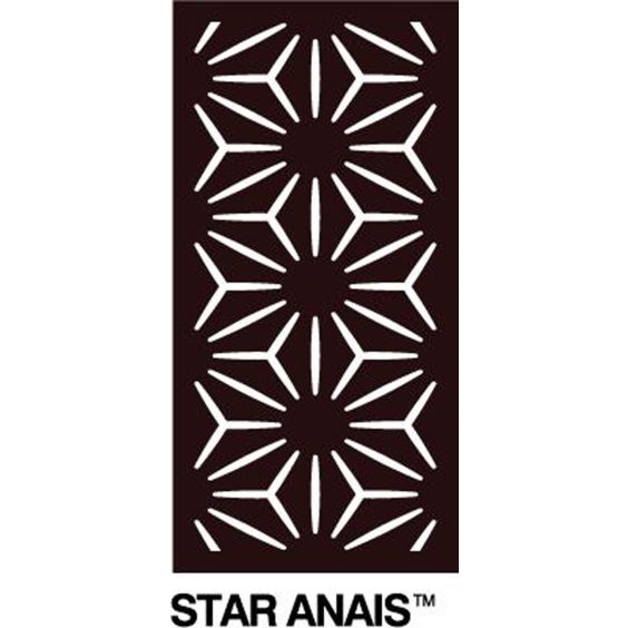 Outdeco Decorative Modular Privacy Screen Panel - Star Anais