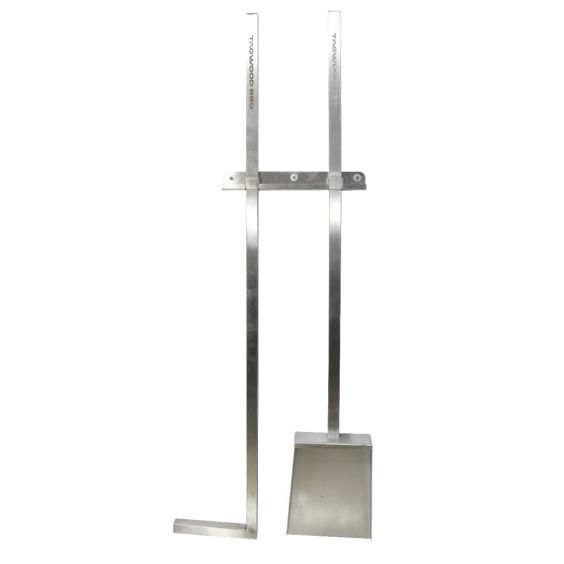 Tagwood BBQ Stainless Steel Shovel &amp; Poker with Wall Bracket - BBQ11SSB