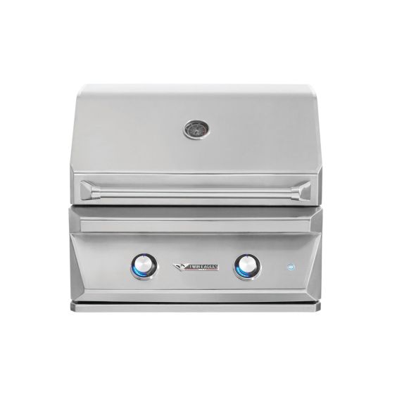 Twin Eagles 30-Inch 2-Burner Built-In Natural Gas Grill with Infrared Rotisserie Burner - TEBQ30R-CN