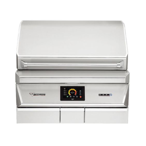 Twin Eagles Wi-Fi Controlled 36-Inch Built-In Stainless Steel Pellet BBQ Grill and Smoker - TEPG36G