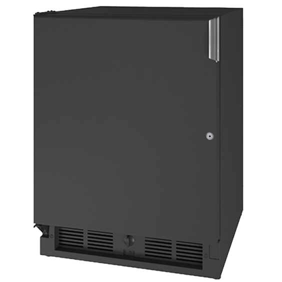 U-Line ADA Collection Left Hinge 21&quot; Refrigerator with Lock - Black Solid - U-29RB-15A