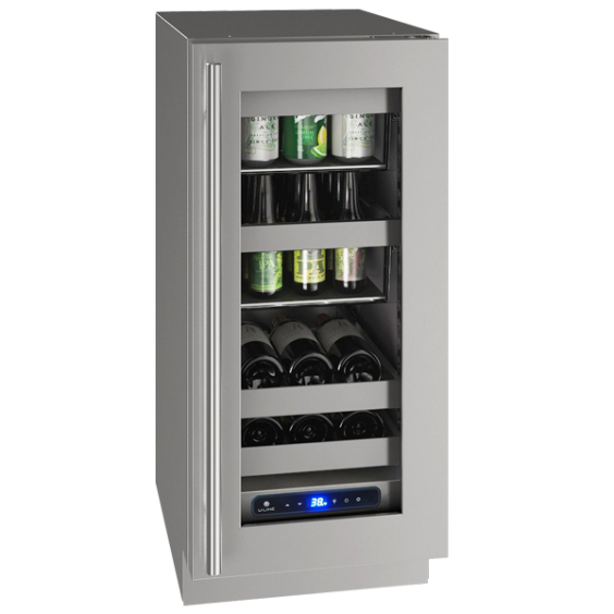 U-Line 5 Class 15" Beverage Center - Stainless Frame - UHBV515-SG01A