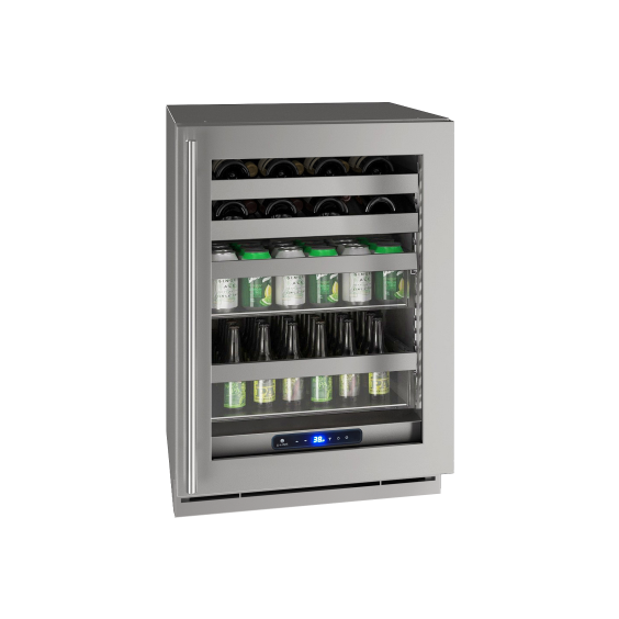 U-Line 5 Class 24" Beverage Center - Stainless Frame - UHBV524-SG01A