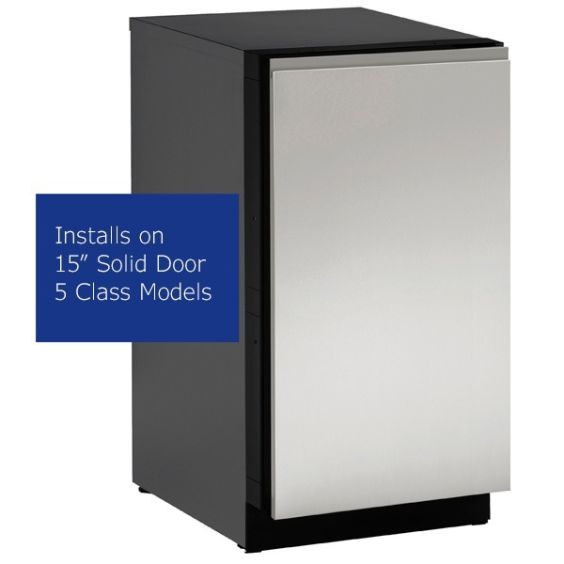 U-Line Stainless Handleless Panel 15" Solid - Euro Style - ULASHP15SOLID