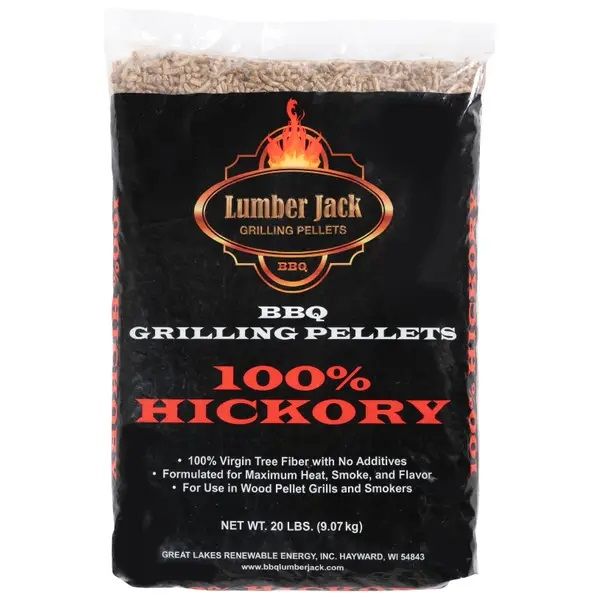 Lumberjack 100 Hickory Grilling Pellets 20 lbs Barbeques Galore