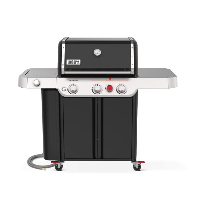 Weber GENESIS E 335 Natural Gas Grill with Sear Burner Side Burner Black 1500536 Barbeques Galore