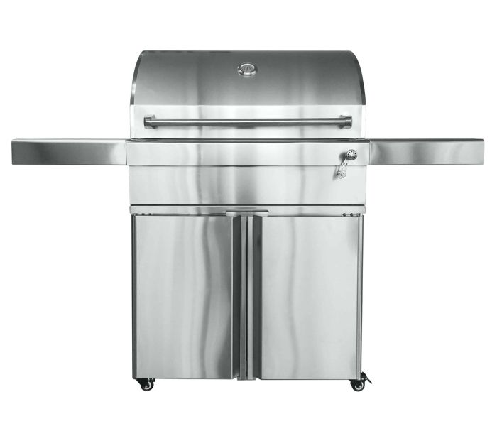 Barbeques Charcoal Freestanding Stainless Steel BBQ Grill - 32CHARCOALG / 4BRNCART | Barbeques Galore