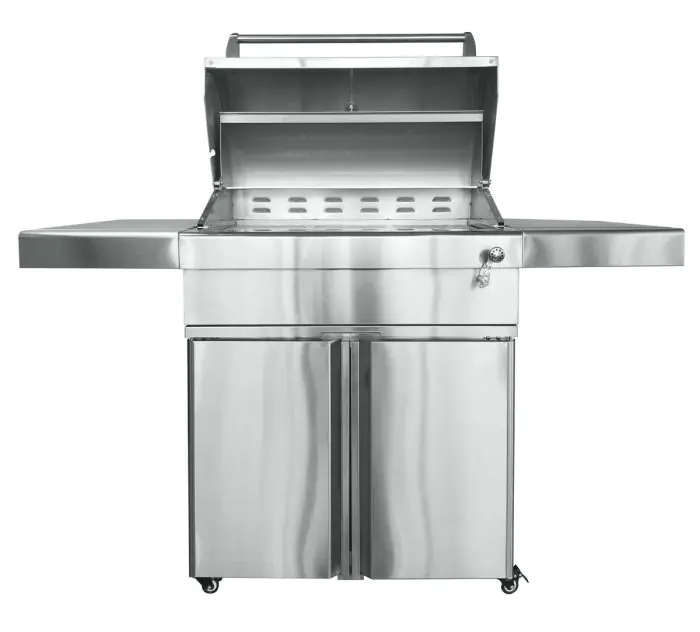 Barbeques Galore Turbo Charcoal Freestanding Stainless Steel BBQ Grill 32CHARCOALG 4BRNCART