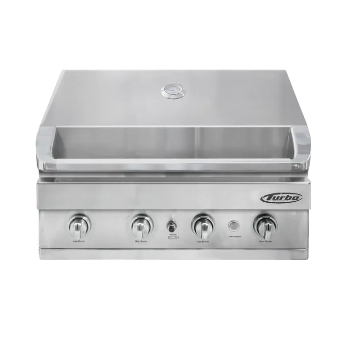 Turbo 4-Burner Built-In Gas Grill Barbeques Galore