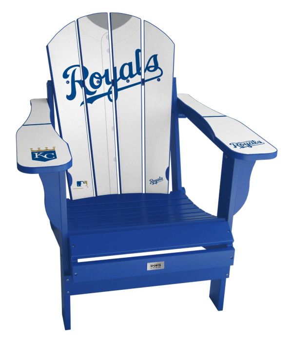 My Custom Sports Chair Kansas City Royals Adult White Jersey MLB024A Barbeques Galore